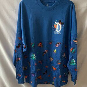 DISNEYLAND RESORT Mickey & Friends Play in the Park Oversized Jersey Sz MEDIUM